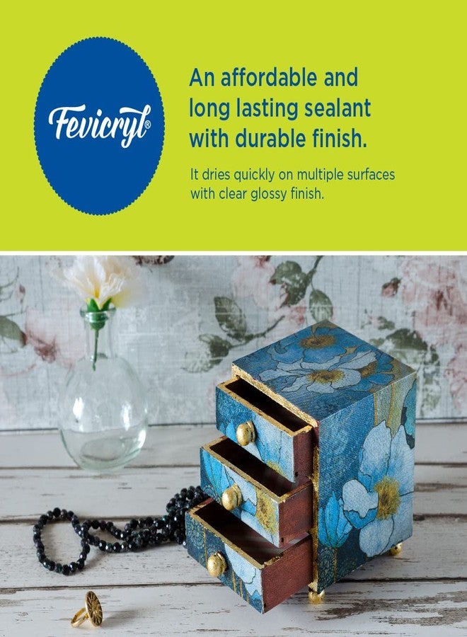 Pidilite Fevicryl Modge Podge Gloss, 120ml, Pack of 2 | Multi-substrate including wood, glass, MDF, fabrics, metals | DIY, Art & Craft | Easy to use - Image 5